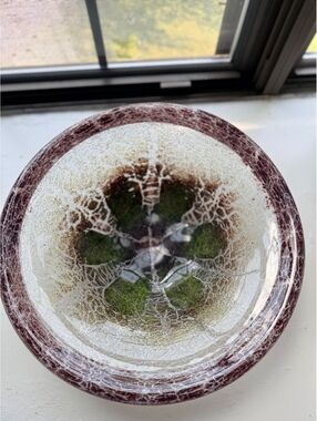Ikora Bowl WMF Karl Wiedmann Ceramic Bowl with Crackle Glaze